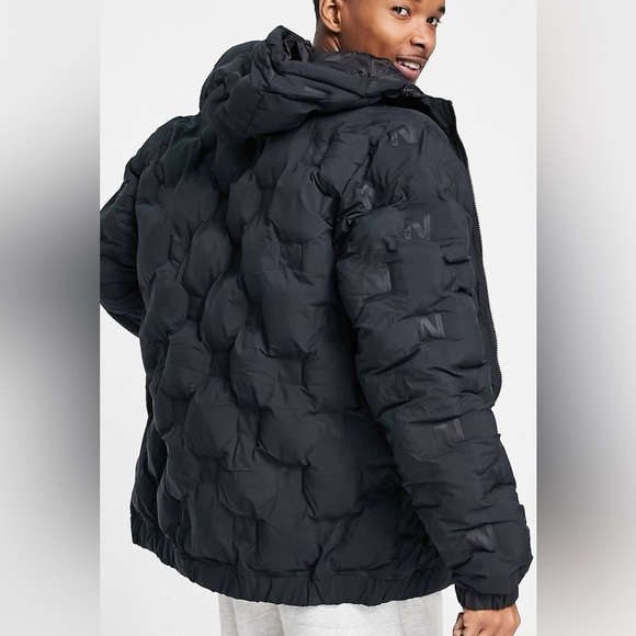 NAUTICA POPPED PADDED JACKET in black - Picture 3 of 4